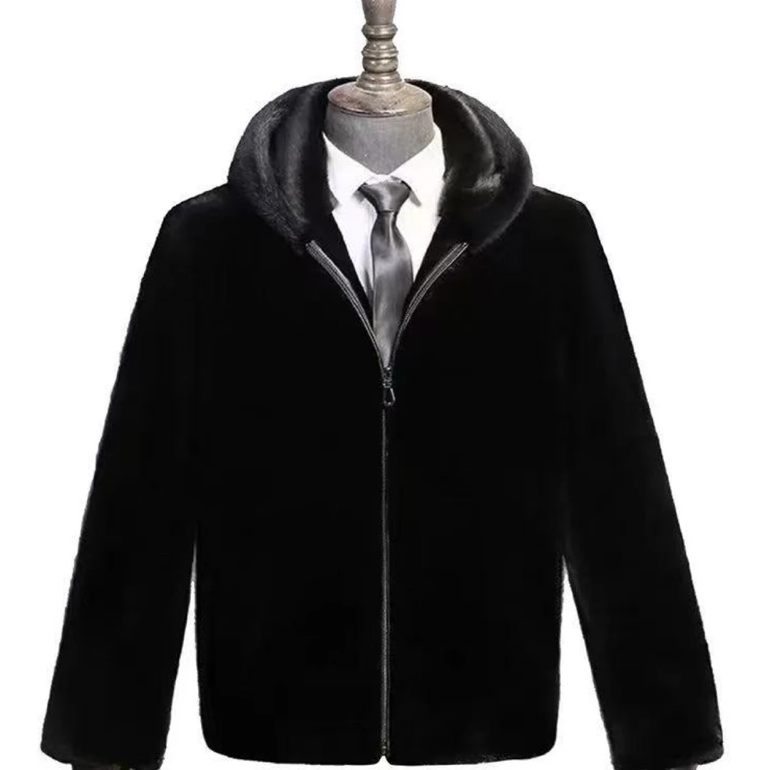 连帽简约风中国码长袖短款外套