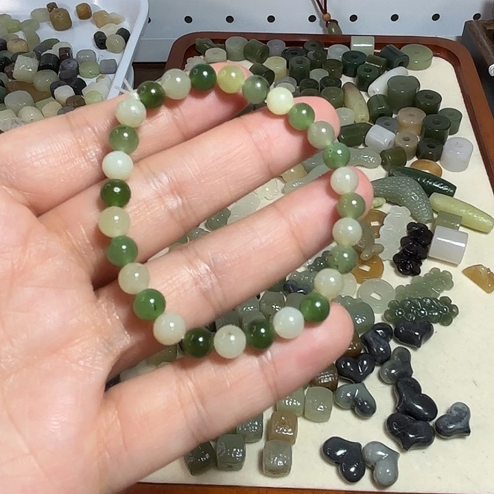 和田玉未镶嵌手链