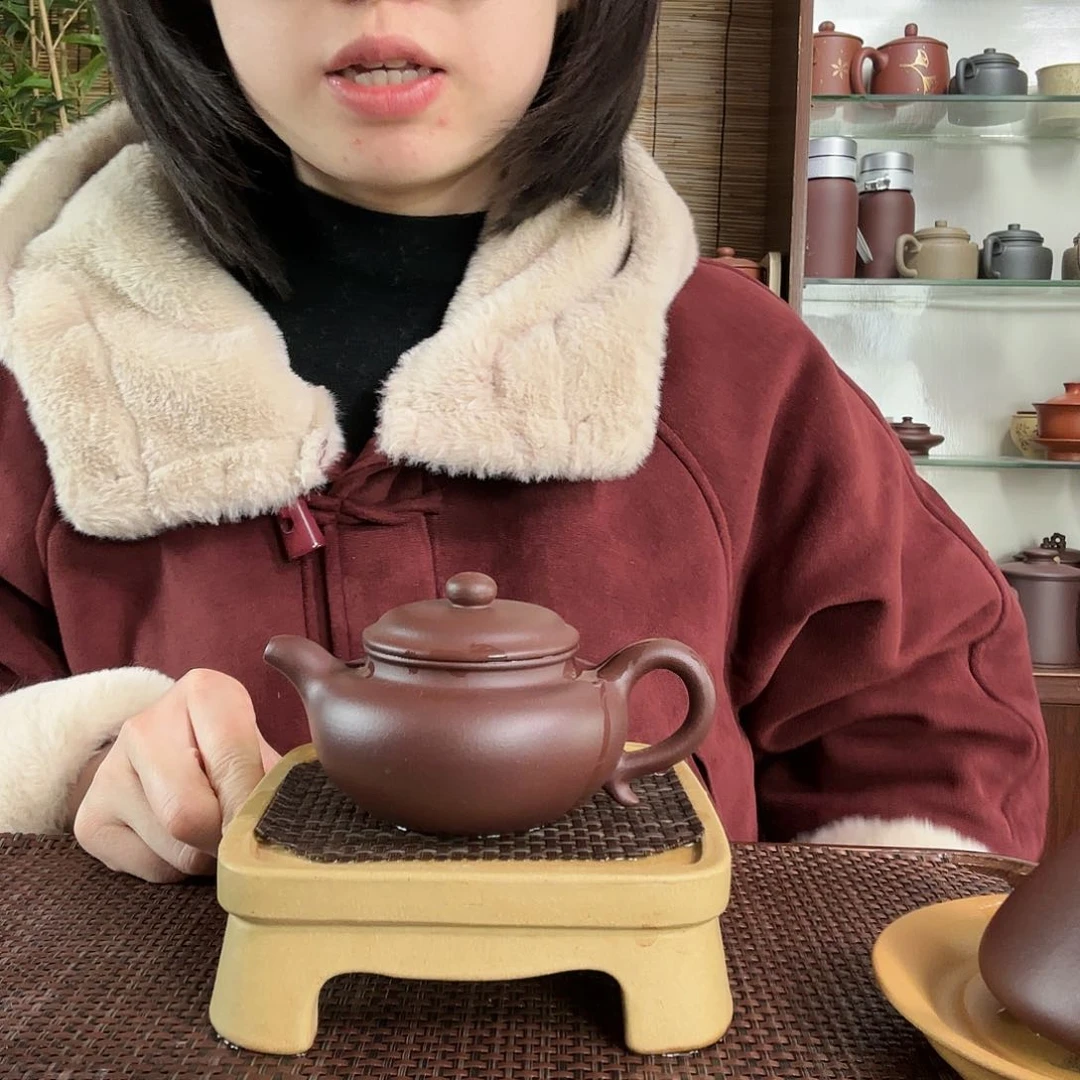 紫砂茶杯中槽清仿古紫砂壶180CC左右