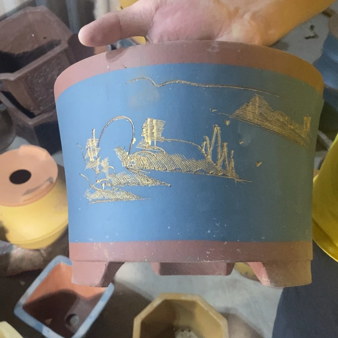 紫砂花盆口径口径健健康康