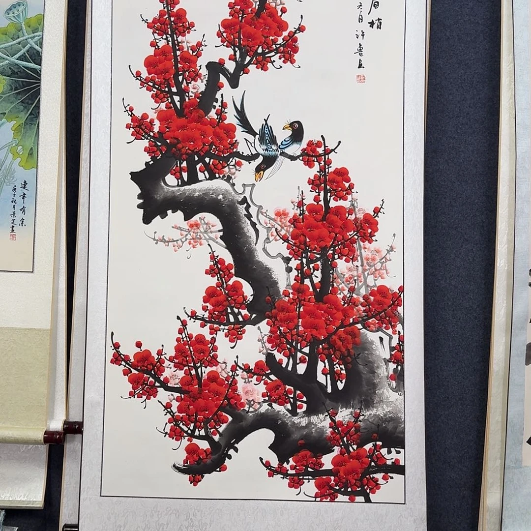 纯手绘国画作品好看四尺
