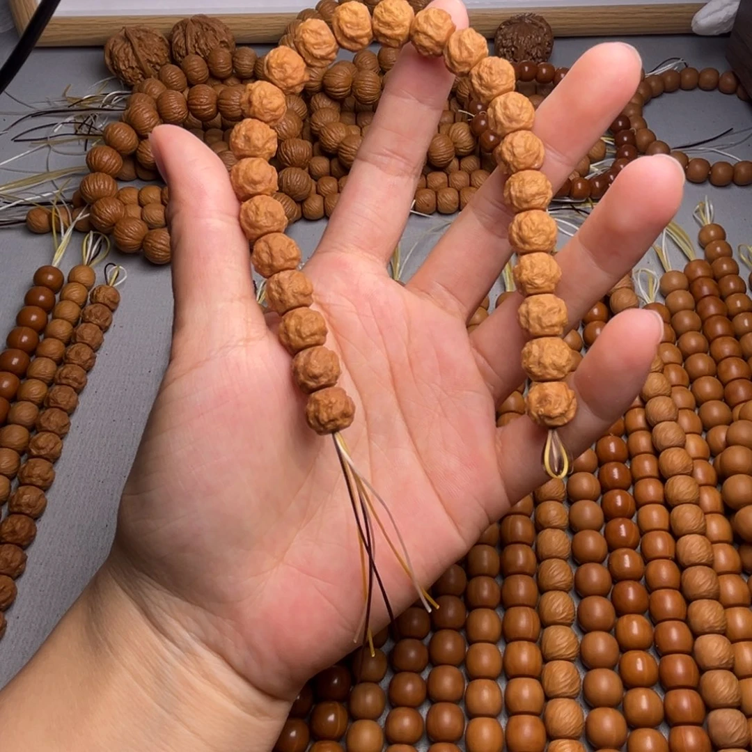 猴头核桃手串龙蛇微瑕原皮原色