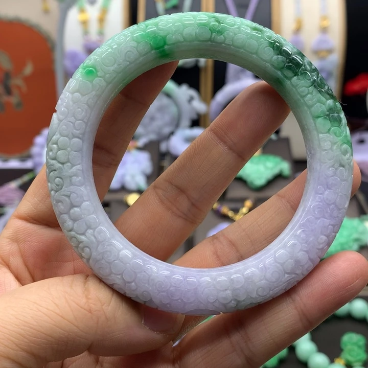 未镶嵌手链翡翠翡翠手镯圈口58