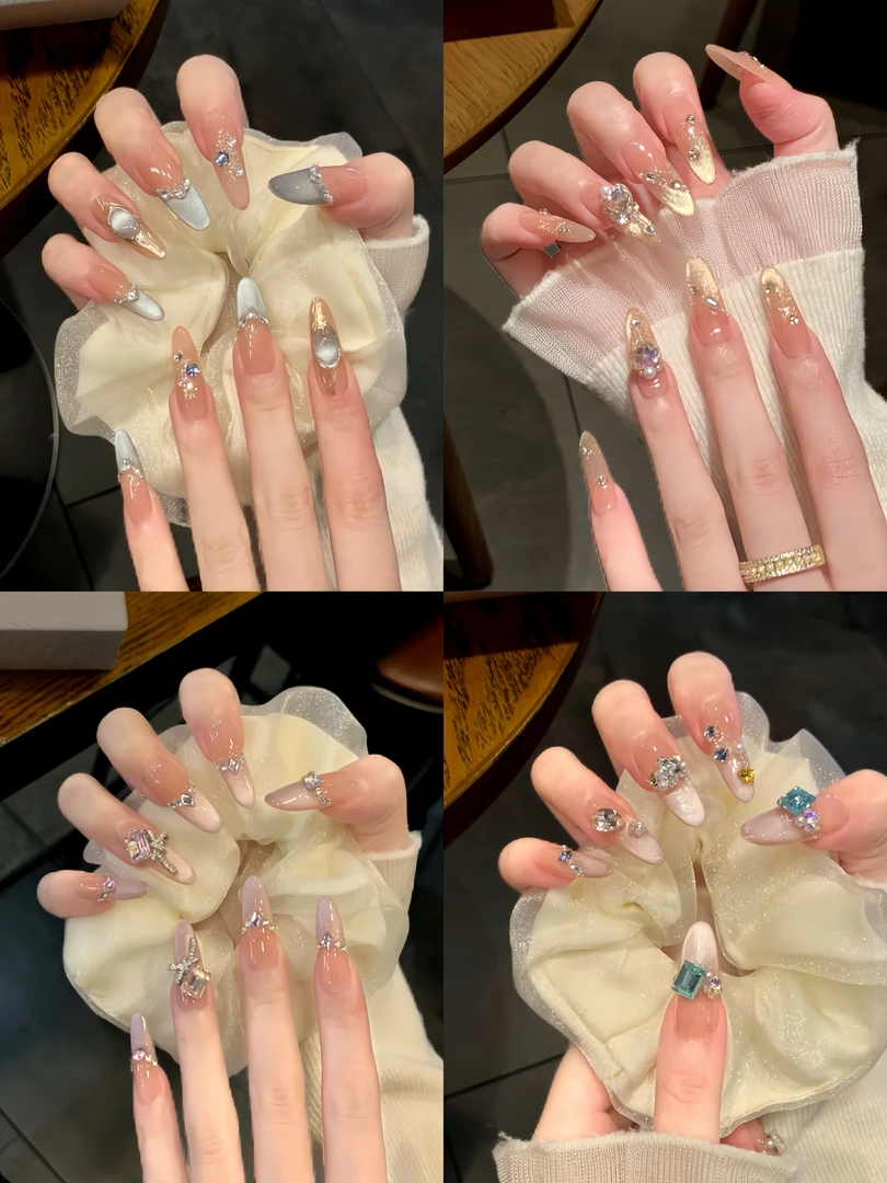 【精致高定拆】日常款贵气高级感纯欲猫眼美甲纯手工穿戴甲