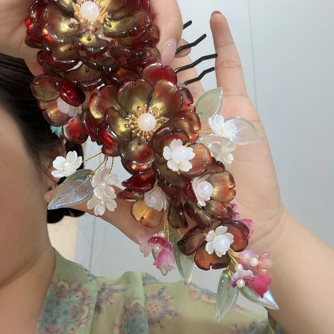 醋酸铁合金古风发梳