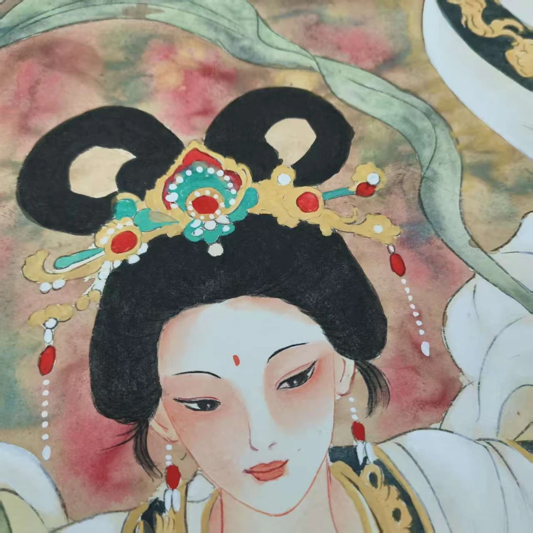 宁婉玉-6.5平尺-国画作品-人物