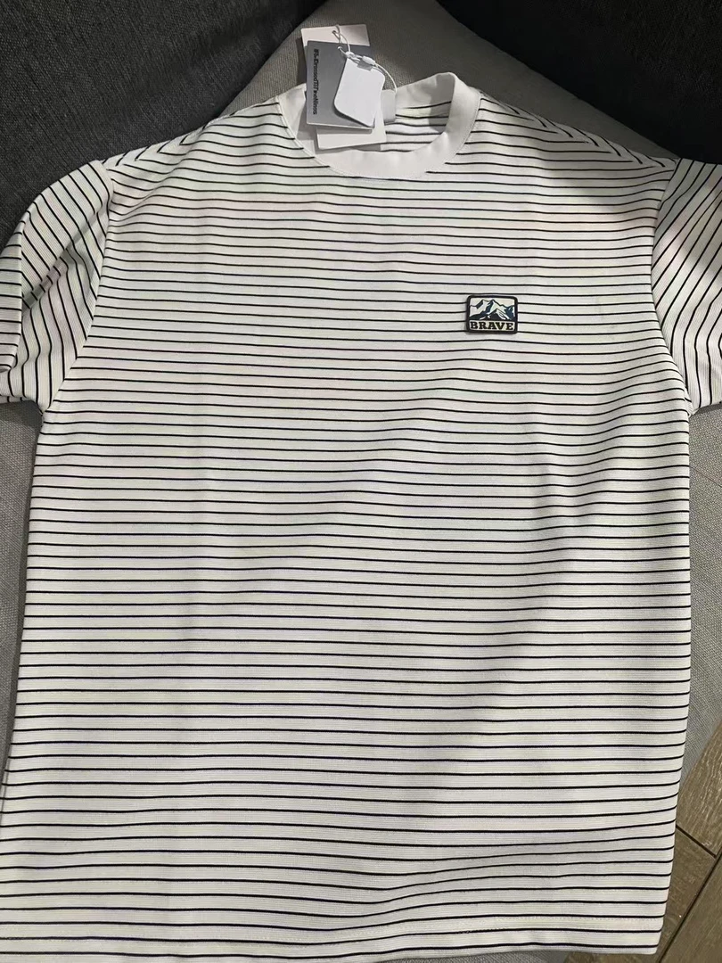 sw001 男女百搭款条纹T