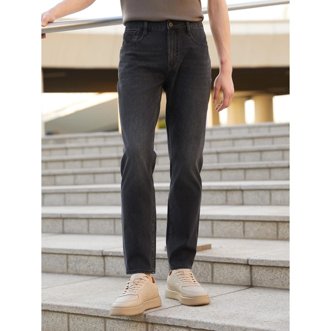 Lilanz/利郎牛仔裤 (24QNZ30101)春秋弹力修身百搭时尚