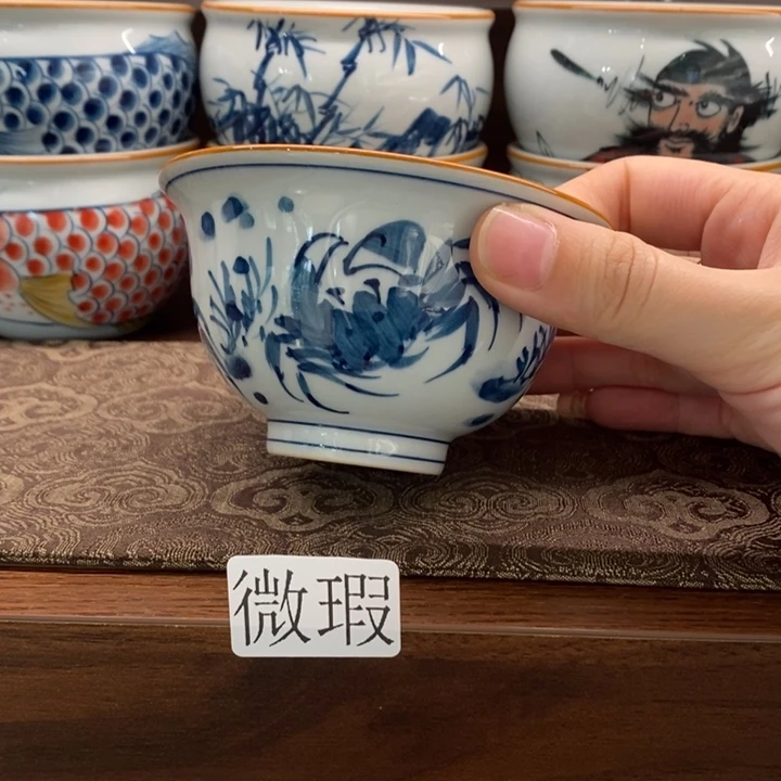 釉下老陶泥手工绘制