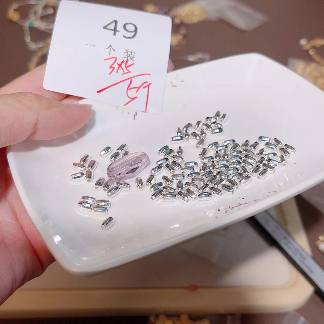 水晶珠宝半成品银S925镶嵌49