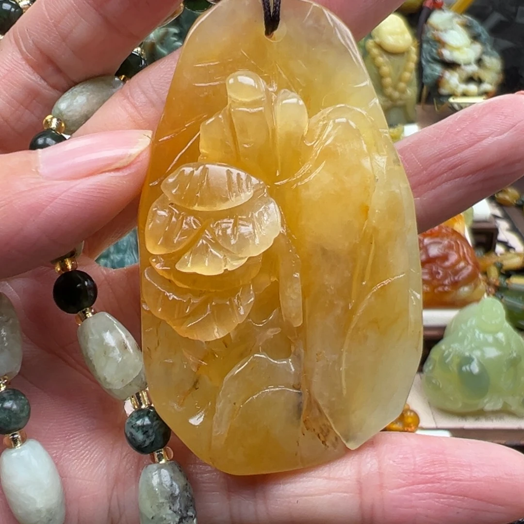 岫玉未镶嵌挂件挂件