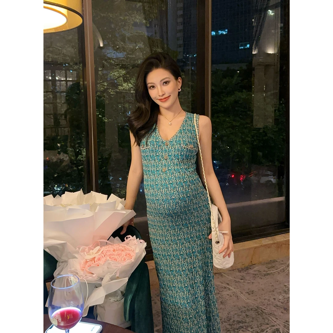 JIJINQI夏季气质连衣裙法式设计感小香风性感连衣裙JD08LMXL932