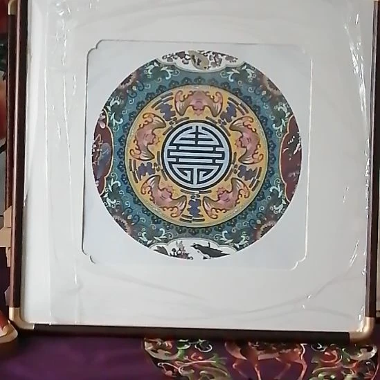 有机玻璃胡桃木色边框62/62