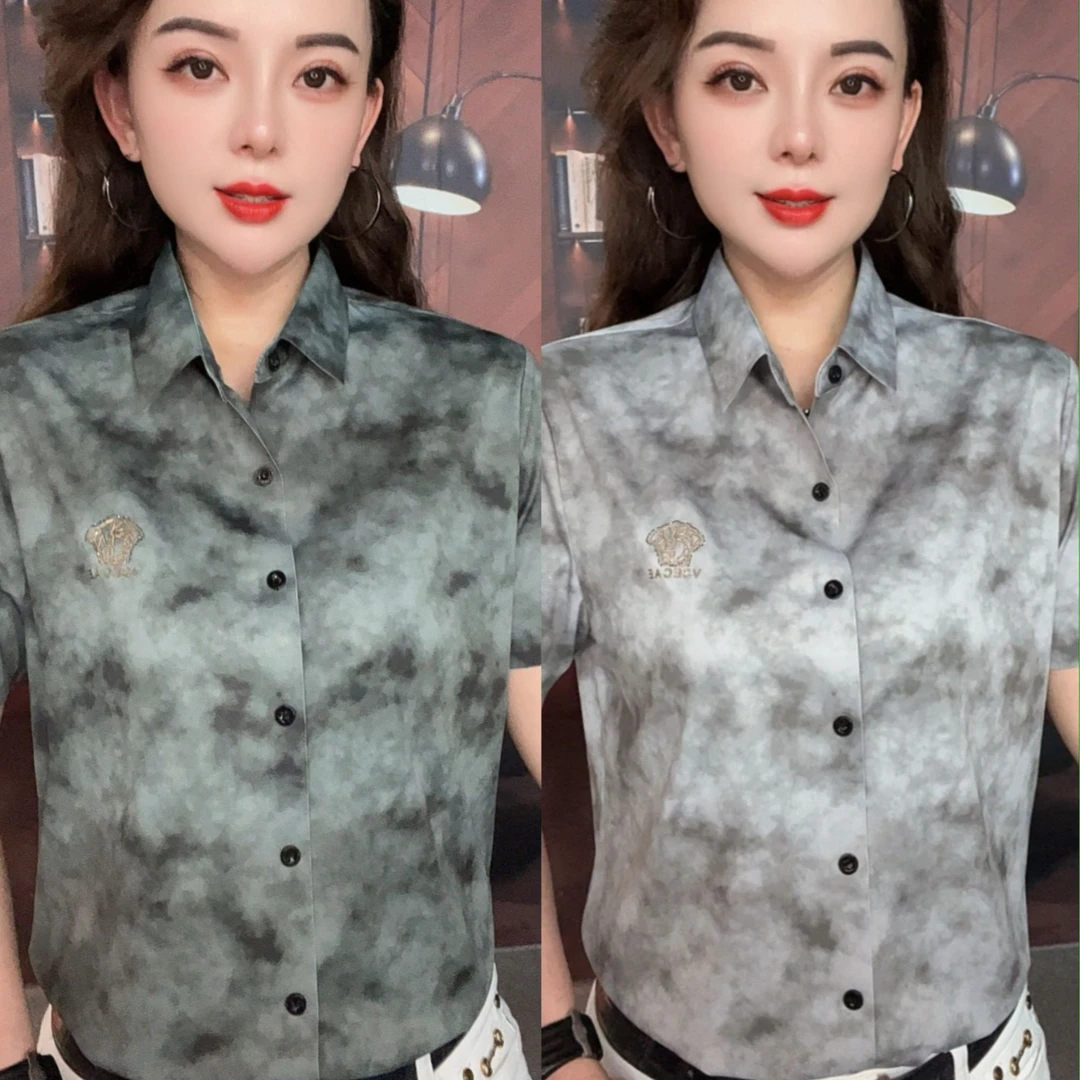 【台州双婵男装】新款夏季潮流衬衫男士时尚个性休闲短袖衬衣