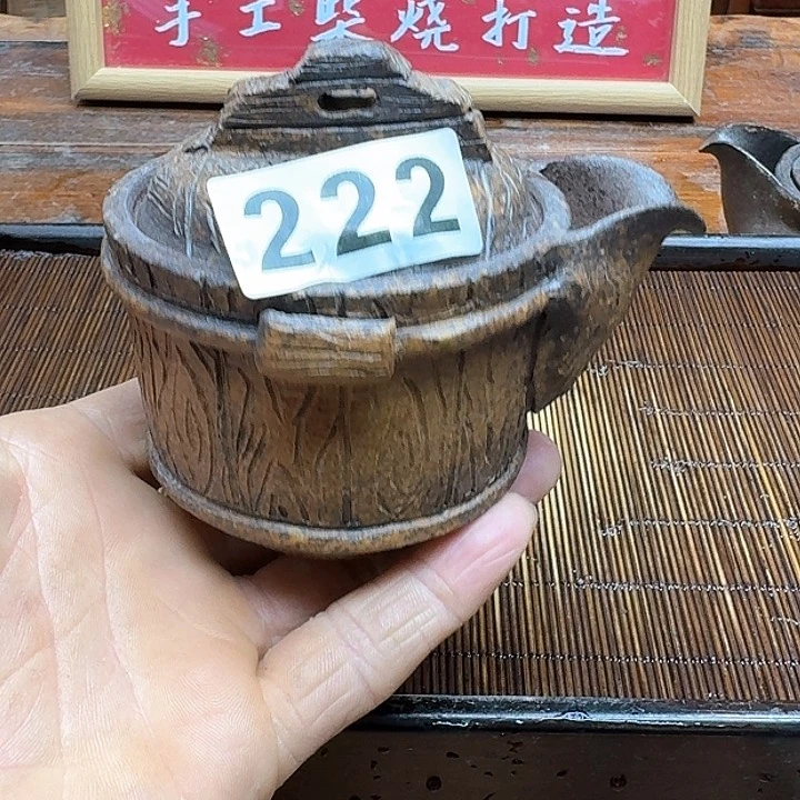 纯手工制作粗陶茶具