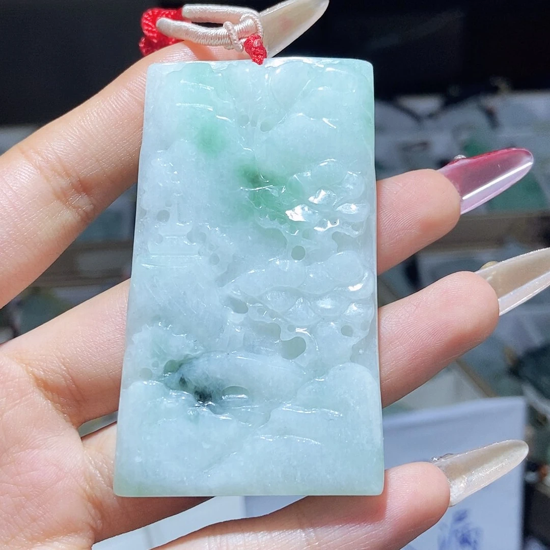 翡翠颈饰未镶嵌天然