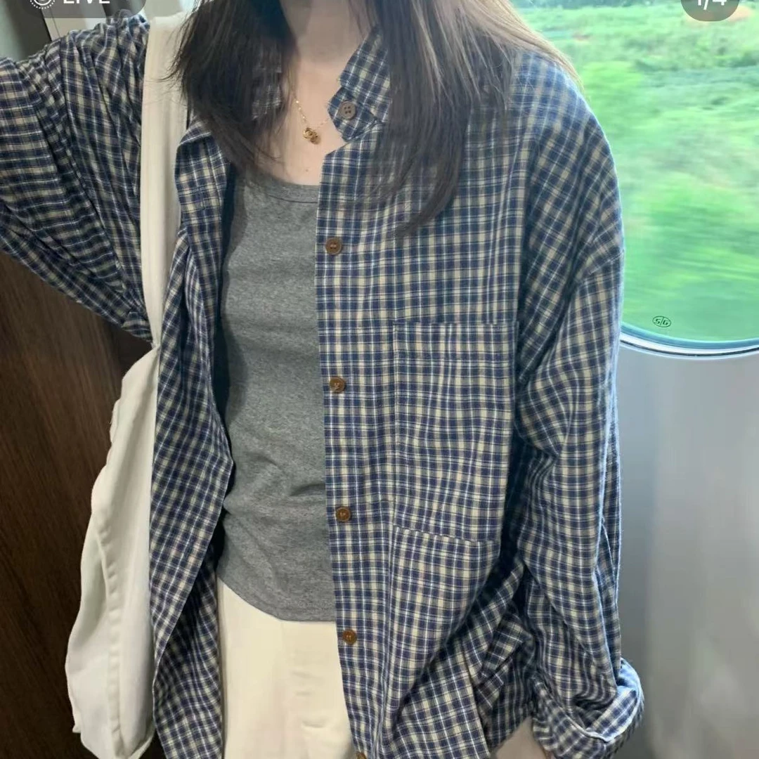 P&C studio 西雅图全棉质感格子衬衫