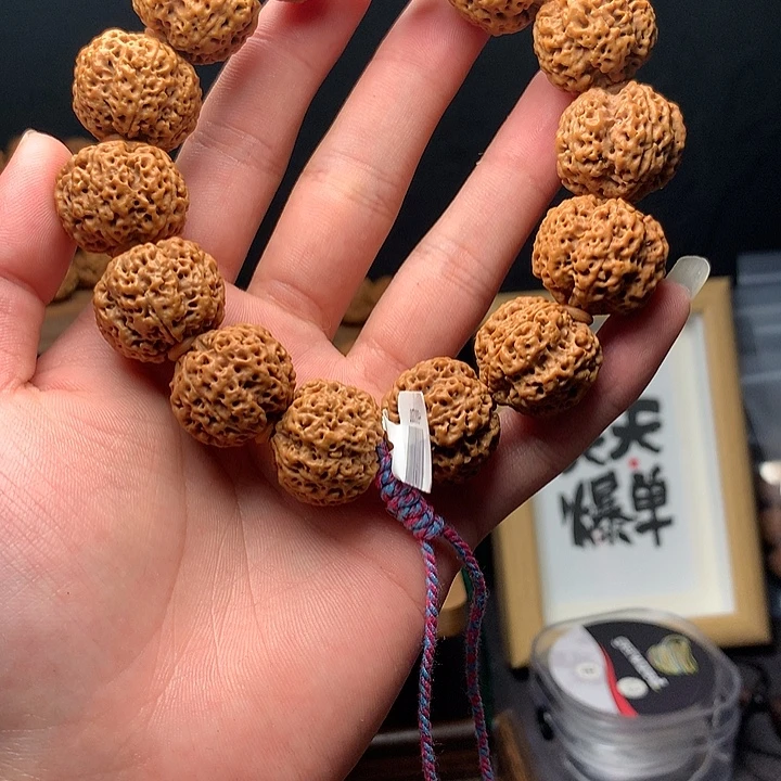 一***值手串金刚菩提菠萝蜜干刷打底全品22mm➕