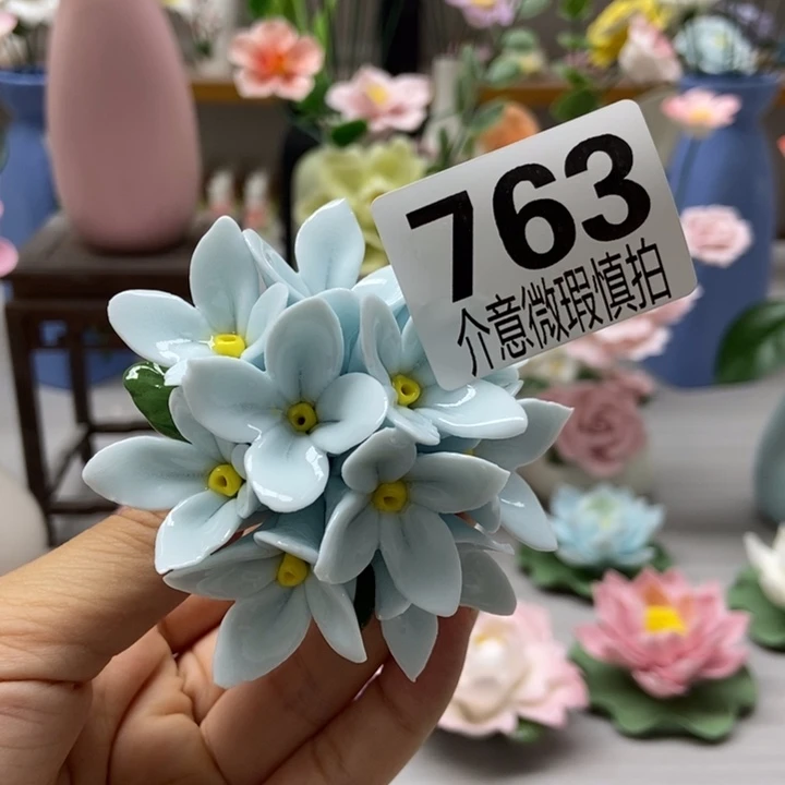 陶瓷手工制作陶瓷花