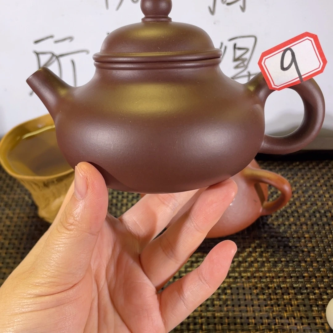 紫砂茶壶容天紫泥