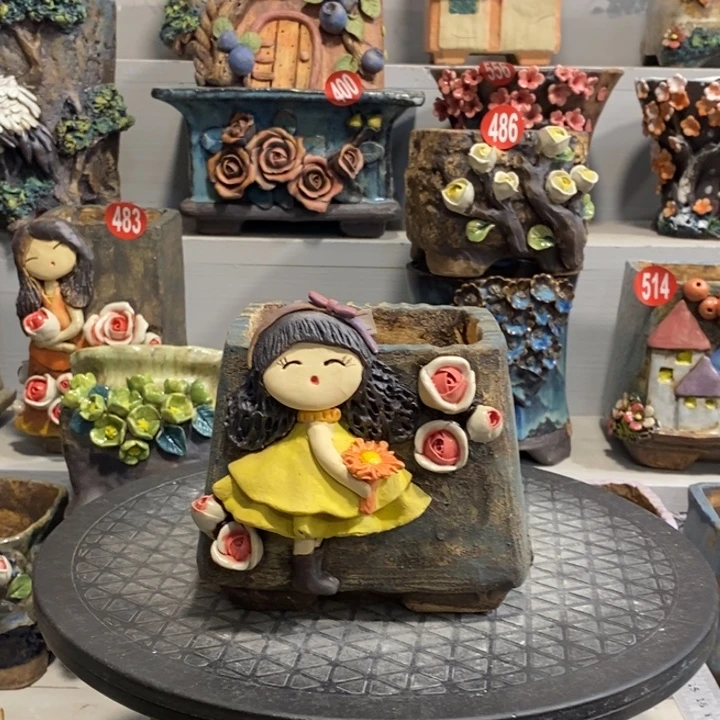 1 号陶然花器手工花盆