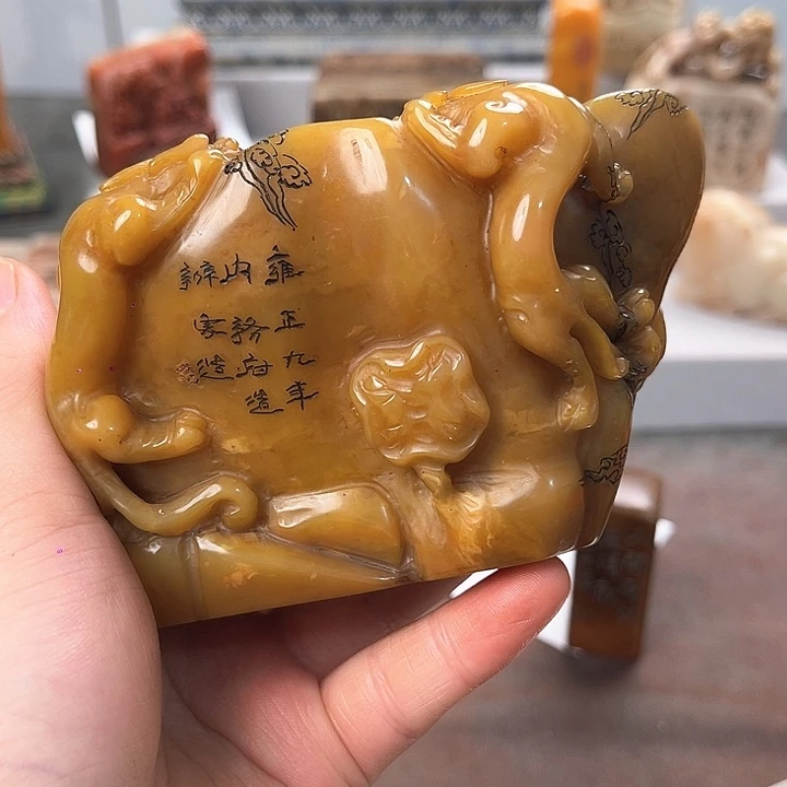 靓***点寿山石印石寿山石