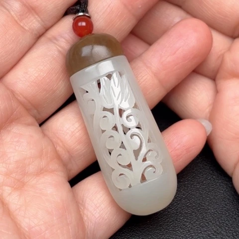 和田玉挂件未镶嵌燕*秋