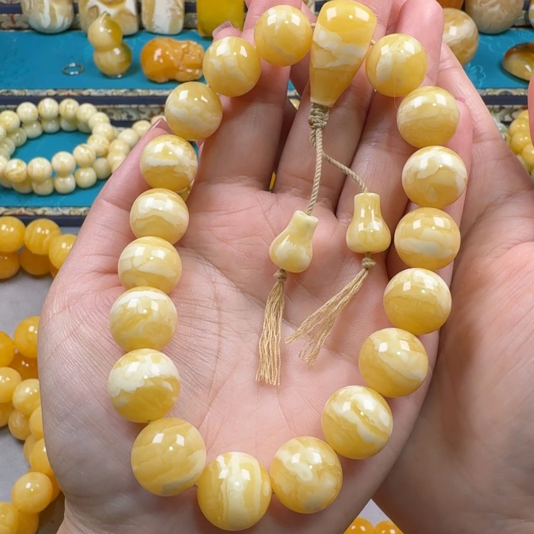 琥珀未镶嵌手链同料