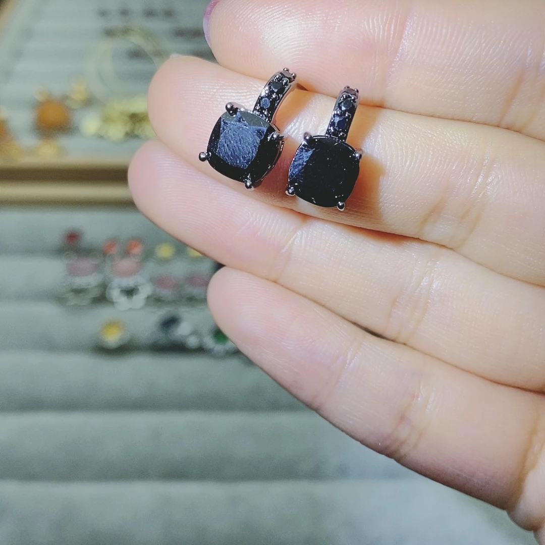 【闪购商品】托帕石耳饰银S925镶嵌