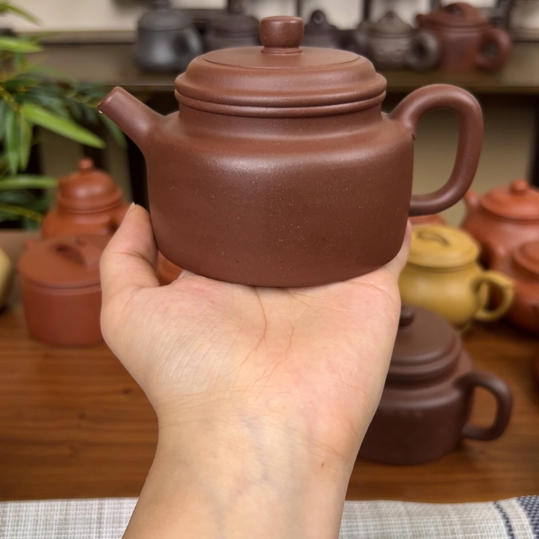 紫砂茶壶紫砂壶德钟底槽清240cc