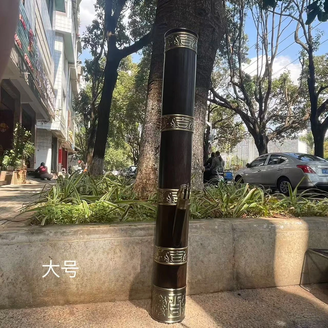 黑心木大号复古箍边福利款【云南特色水烟筒】工艺品