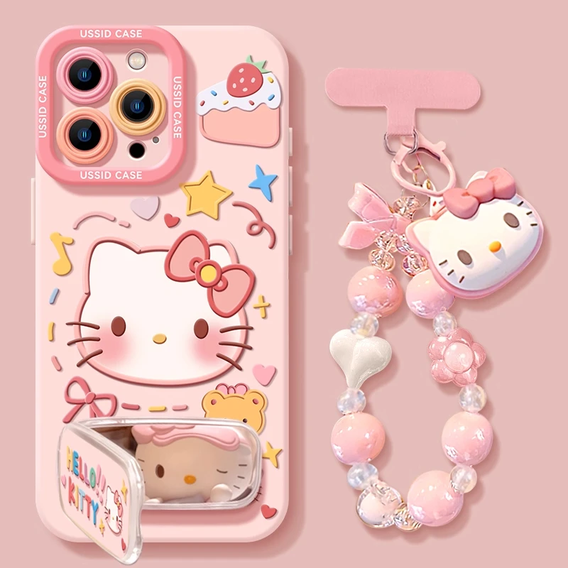 小熊凯蒂瞳眼适用iPhone16苹果13简约手机壳17promax个性15创意78