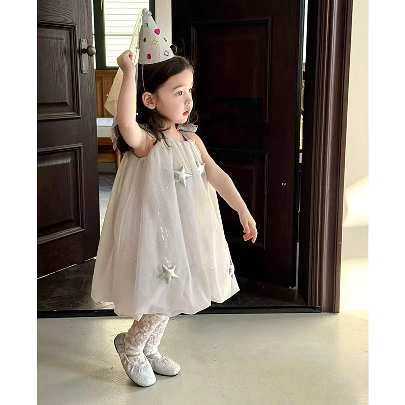 【现货】郝叔童品夏季新款2025高货时髦洋气女童吊带连衣裙潮BY5204