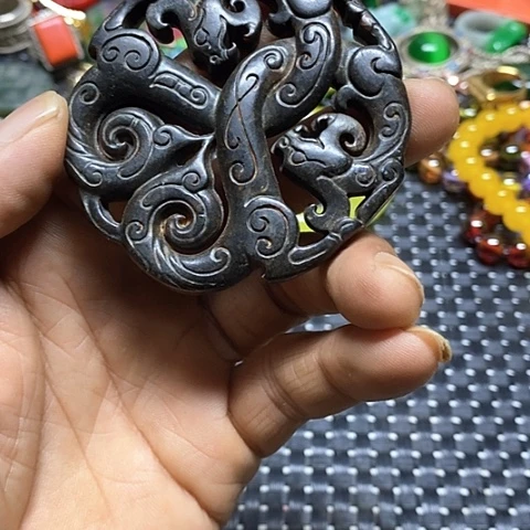 瓷片瓷器紫砂壶摆件