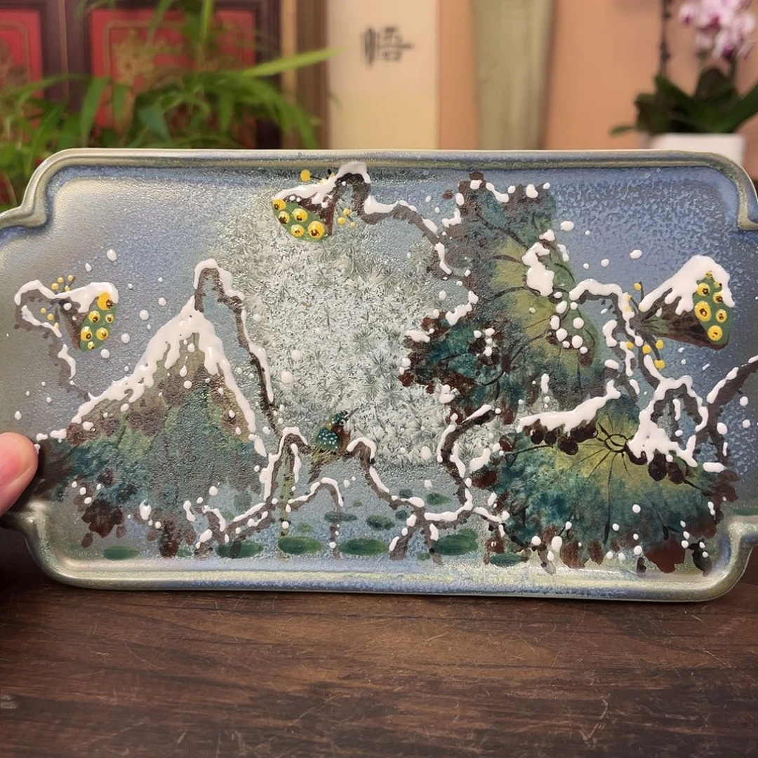 柴烧手工手绘陶瓷