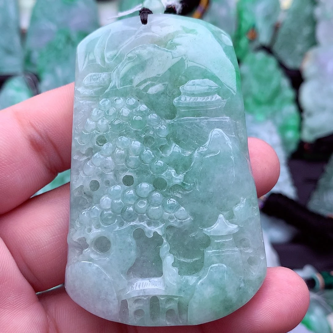 翡翠未镶嵌吊坠(不含链)