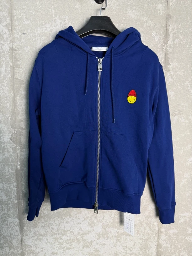 未使用 WE11 DONE S/Ami笑脸鸡蛋仔蓝色帽衫/09866/JP