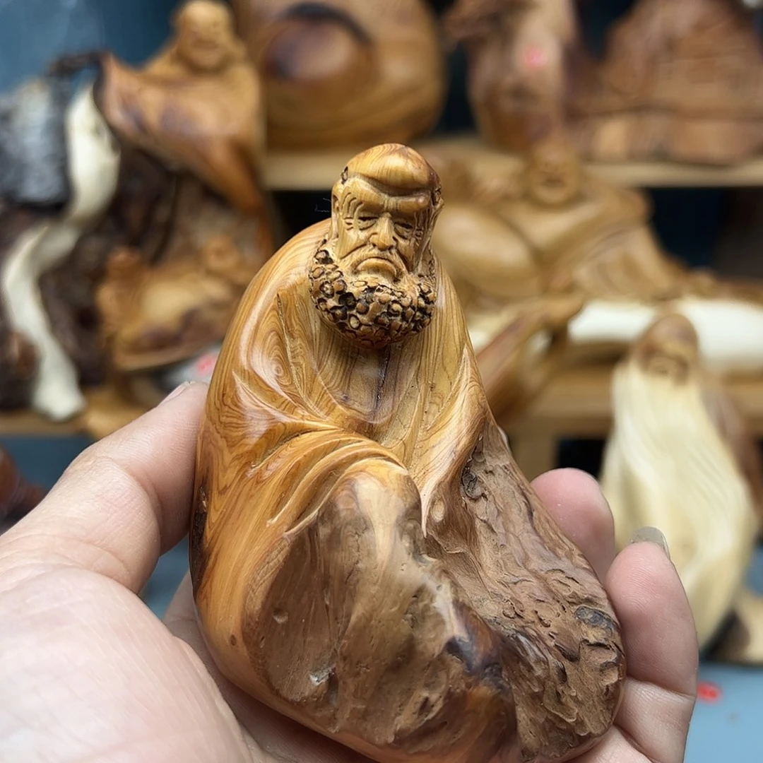 木榕****院柏木摆件手把件