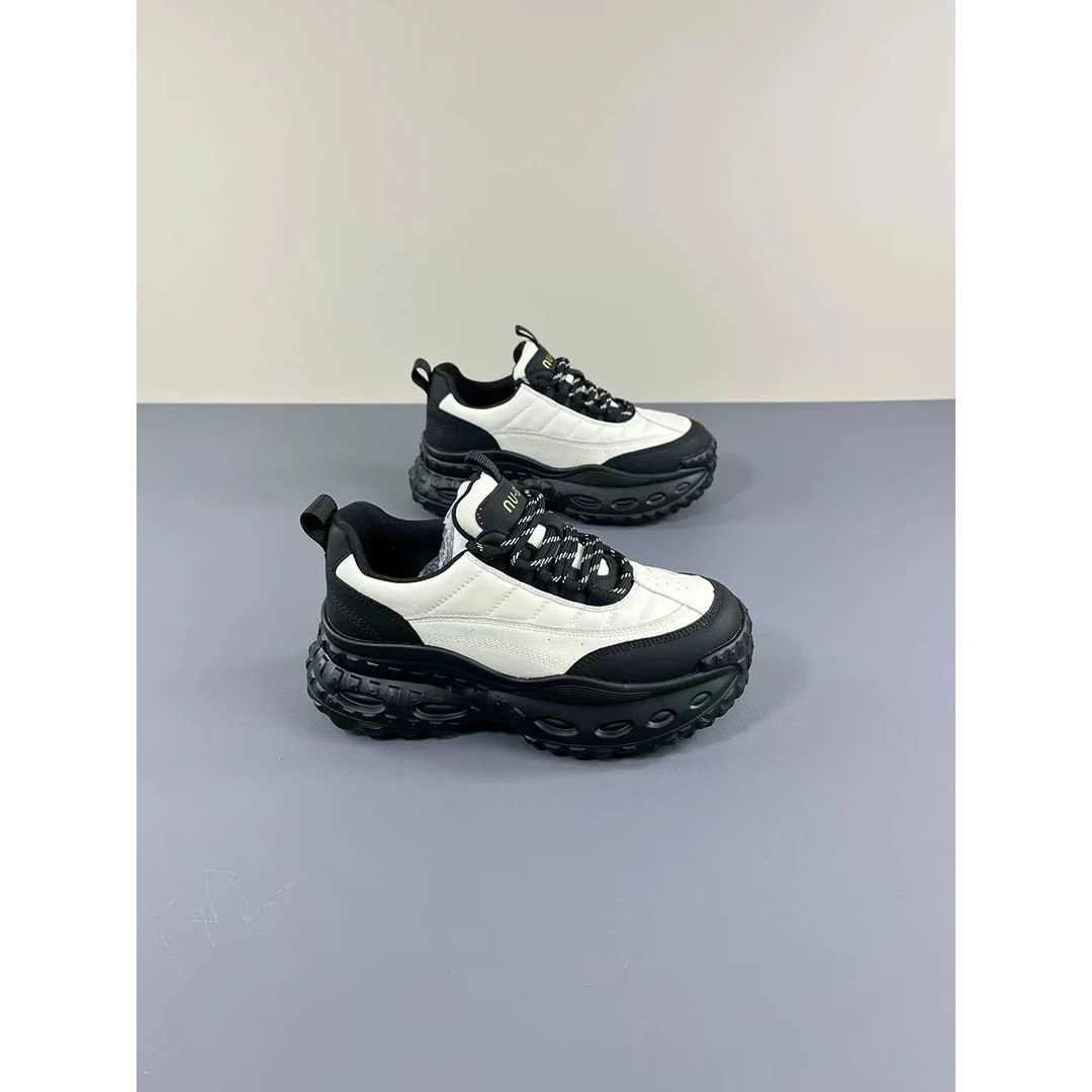 2024秋季厚底增高休闲运动鞋真皮时尚百搭时尚透气小白鞋O2-5218