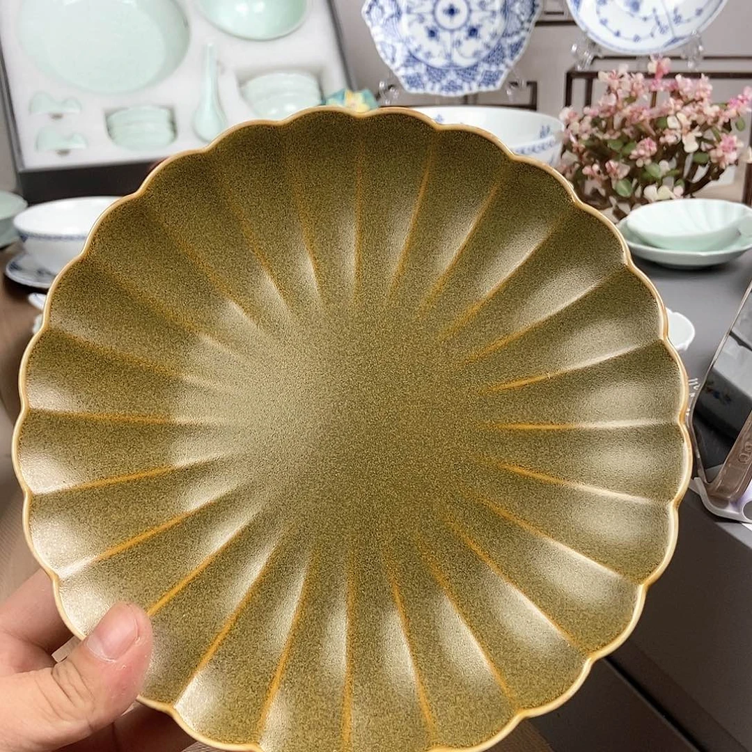 瓷片景德镇五花马陶瓷