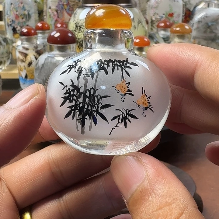 鼻烟壶内画手工绘制