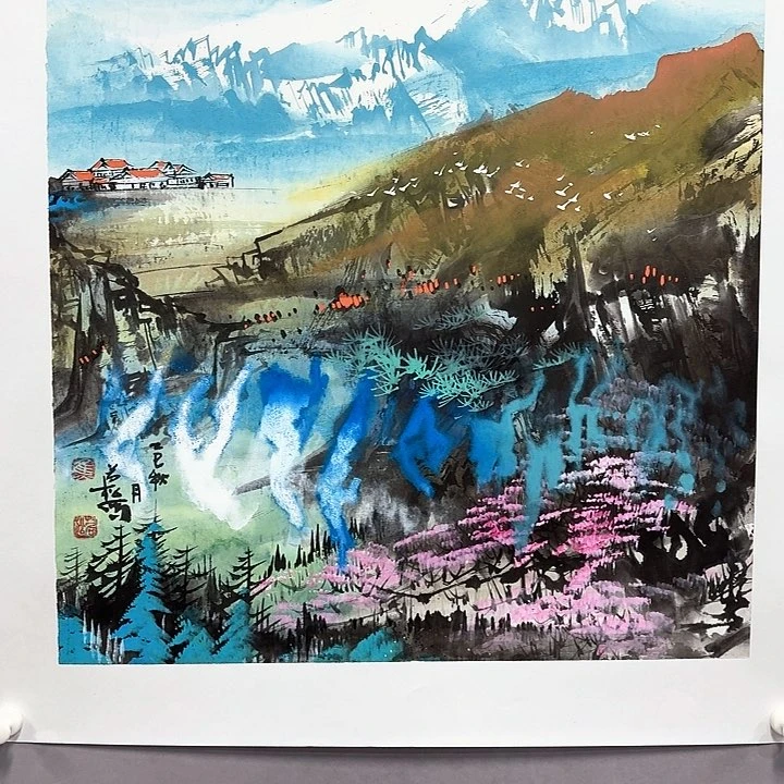 国画亲笔手绘放心去藏