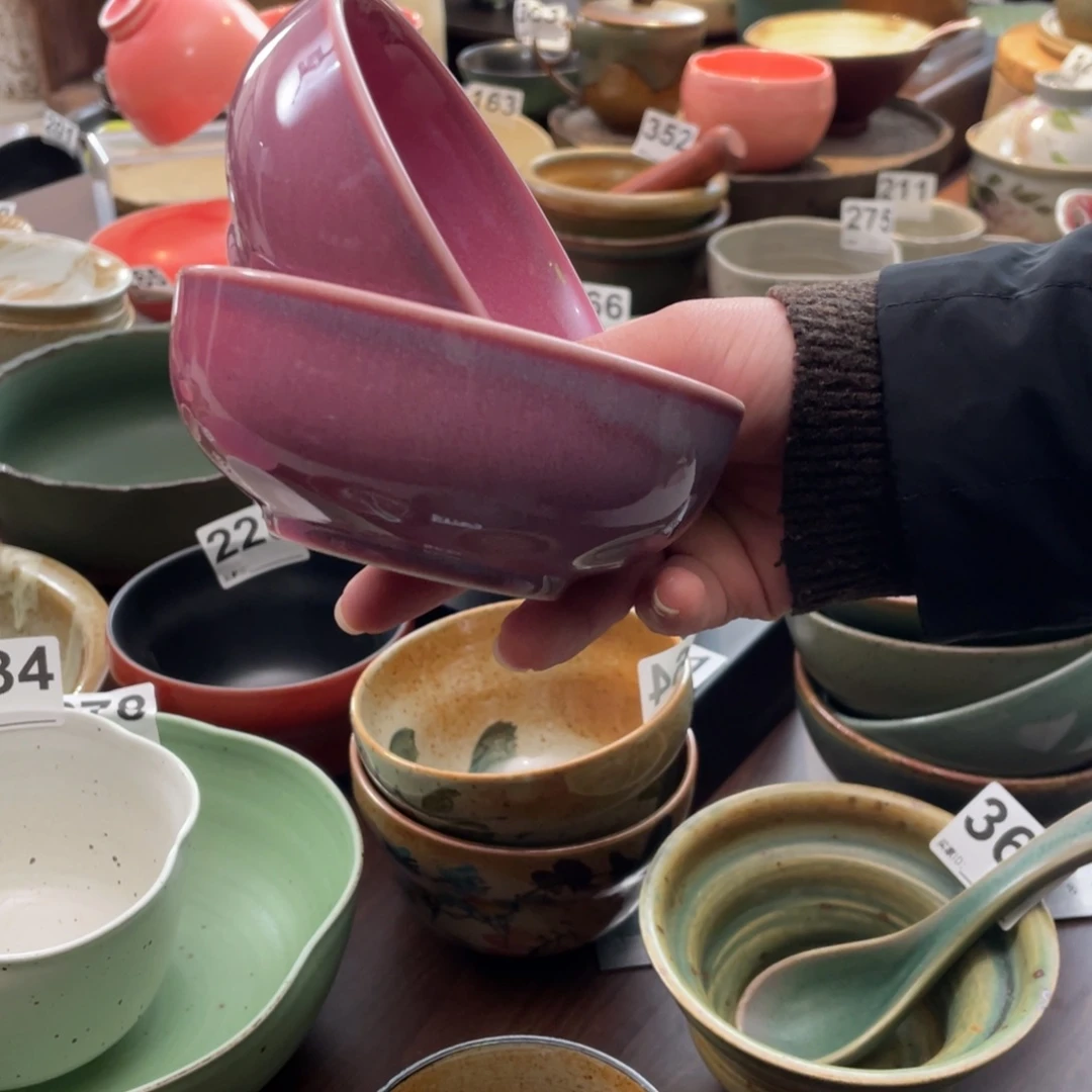 瓷片一对景德镇手工手作