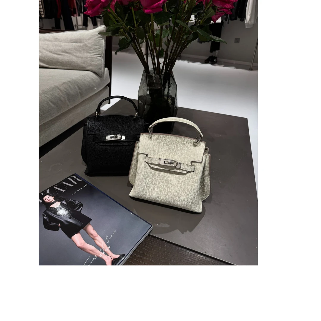 FANYE 2025新款百搭休闲头层牛皮手提包