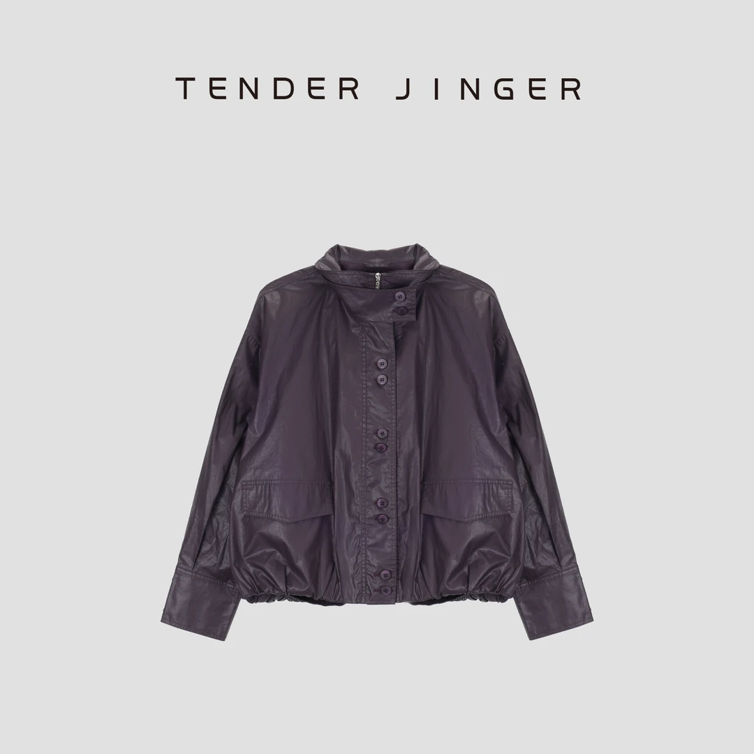 Tender Jinger【黑标】复古短款休闲夹克外套T53AL41016