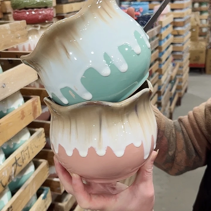 陶瓷陶瓷多肉植物花盆