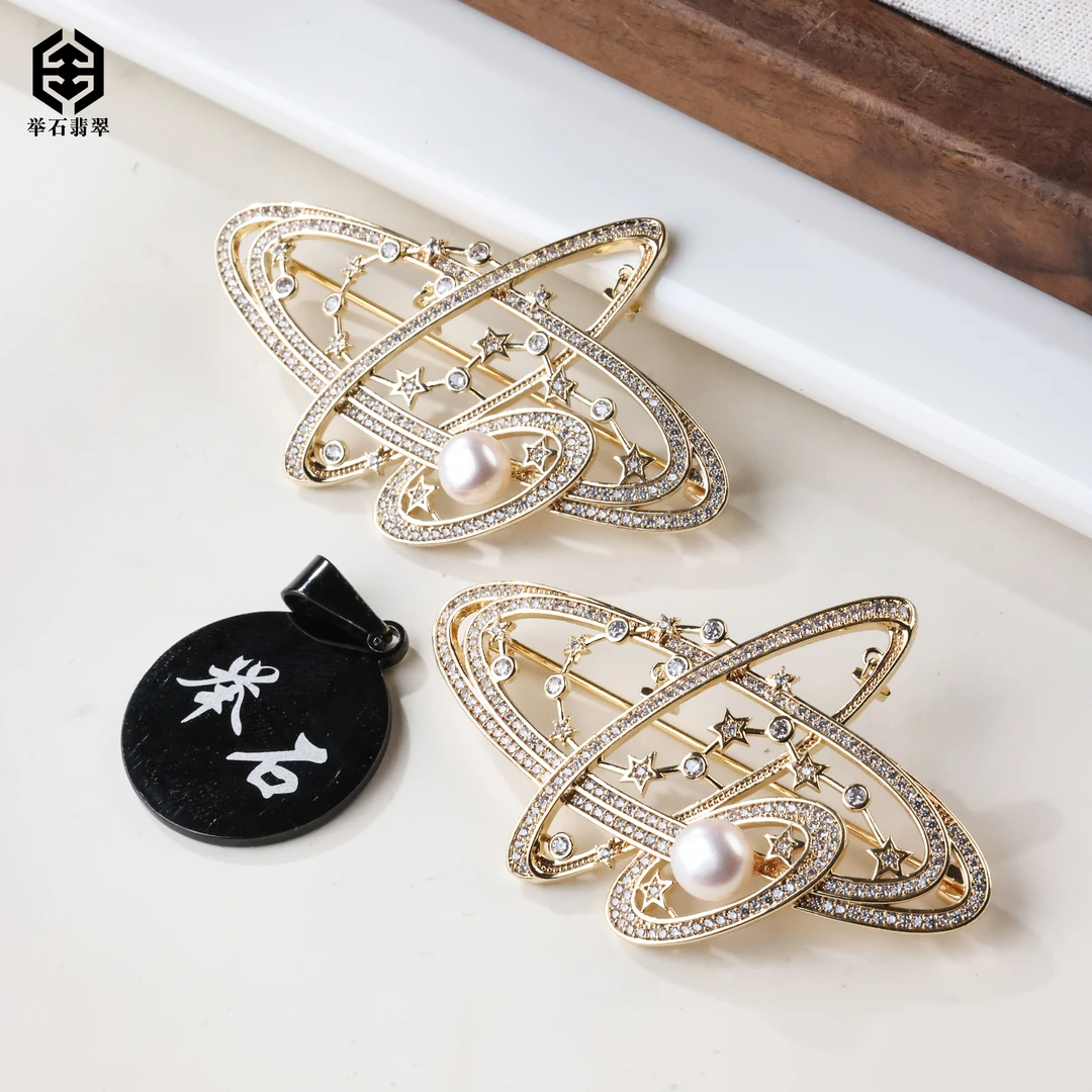 【举石臻品】TH0108-77-86珍珠胸针（一件/多样性发/约6mm）G