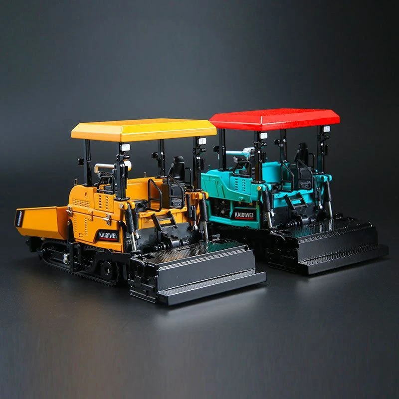 合金工程车1:40摊铺机模型独立装仿真儿童玩具车模小汽车推土机