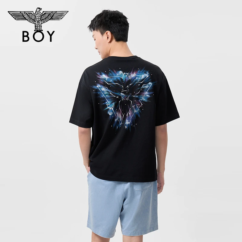 【赛博星云】BOY LONDON中性款时尚潮流百搭通勤T恤N01150