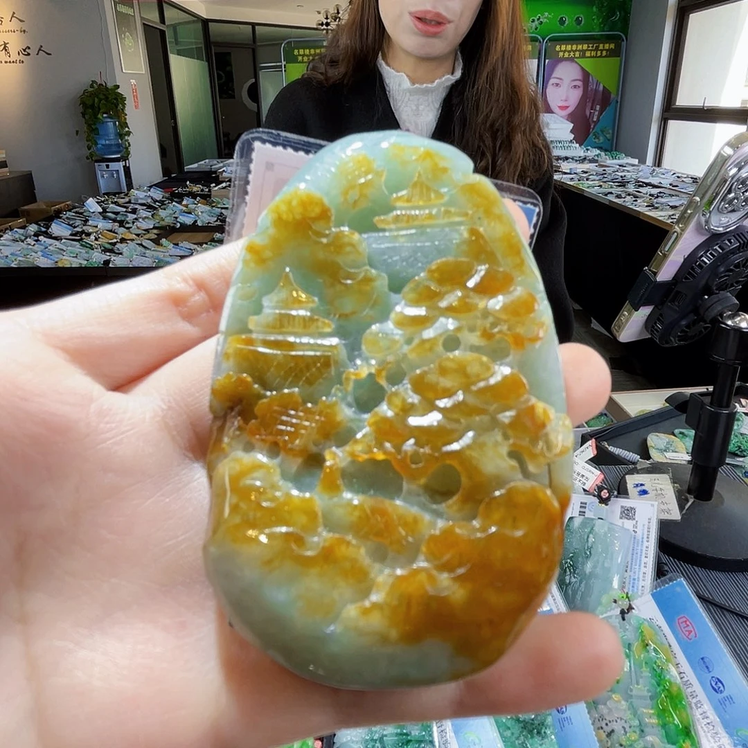 颈饰未镶嵌翡翠翡翠